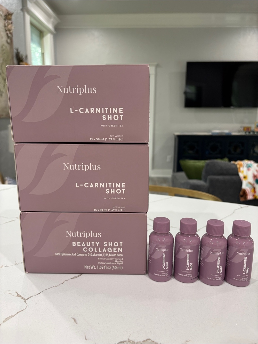 Farmasi Rose Pink Nutriplus L-Carnitine & Beauty Shot Collagen Set